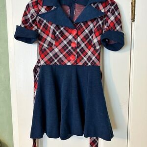 Vintage kids Plaid Dress